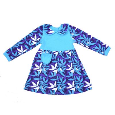 Платье фиолетово-голубое